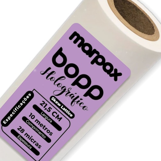 Bopp Holográfico Skew Lattice 21,5cm x 10m Marpax 1uni