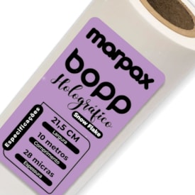 BOPP Holográfico Snow Flake Laminação 21,5cmx10m Marpax 01un