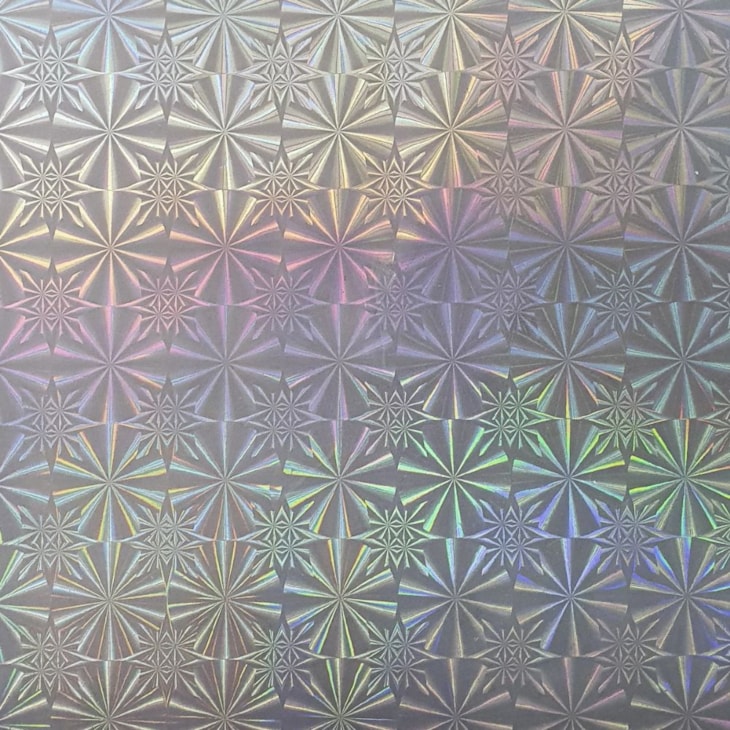 BOPP Holográfico Snow Flake Laminação 21,5cmx10m Marpax 01un