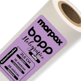 BOPP Holográfico Solid para Laminação 21,5cmx10m Marpax 01un