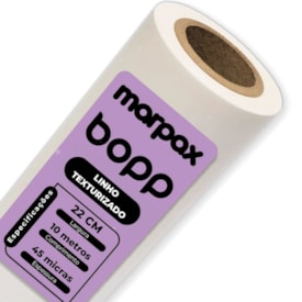Bopp Linho Texturizado para Laminação 22cmX10m Marpax 01 un