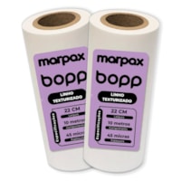 Bopp Linho Texturizado para Laminação 22cmX10m Marpax 02 un