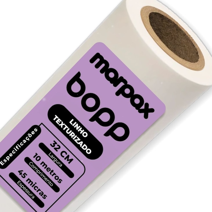 BOPP Linho Texturizado para Laminação 32cmx10m Marpax 01un