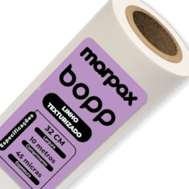 Bopp Linho Texturizado para Laminação 32cmX10m Marpax 02 un