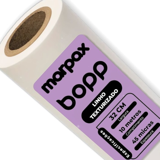 Bopp Linho Texturizado para Laminação 32cmX10m Marpax 02 un