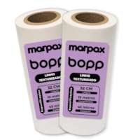 Bopp Linho Texturizado para Laminação 32cmX10m Marpax 02 un