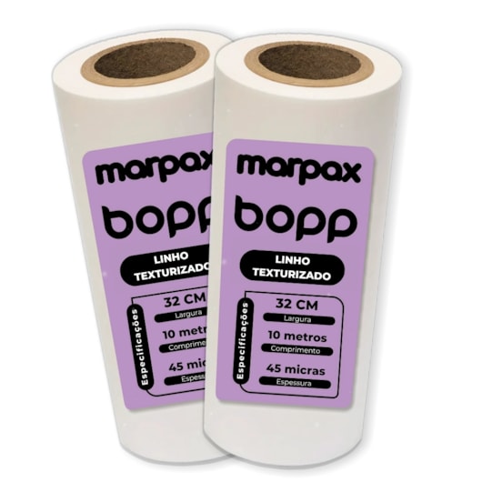 Bopp Linho Texturizado para Laminação 32cmX10m Marpax 02 un