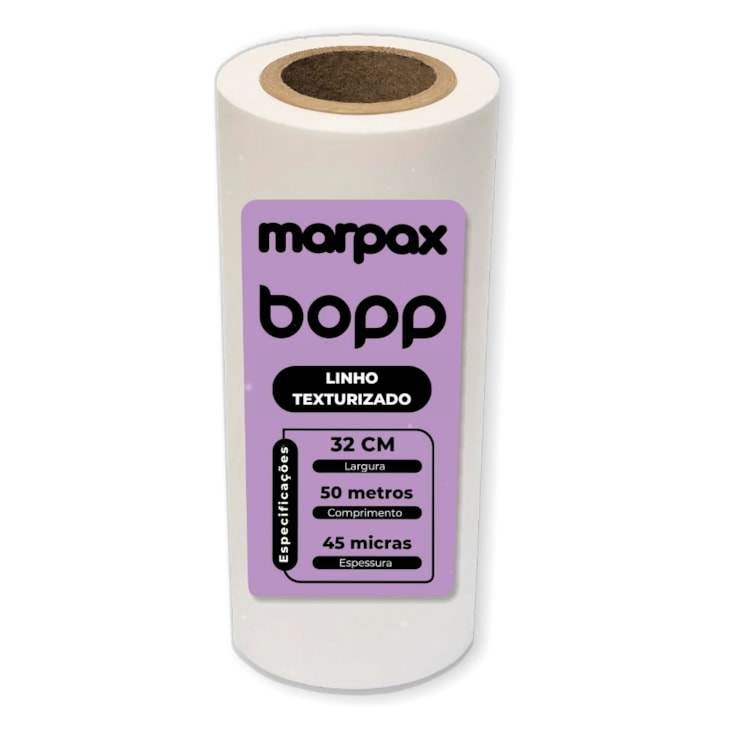 Bopp Linho Texturizado para Laminação 32cmX50m Marpax 01 un