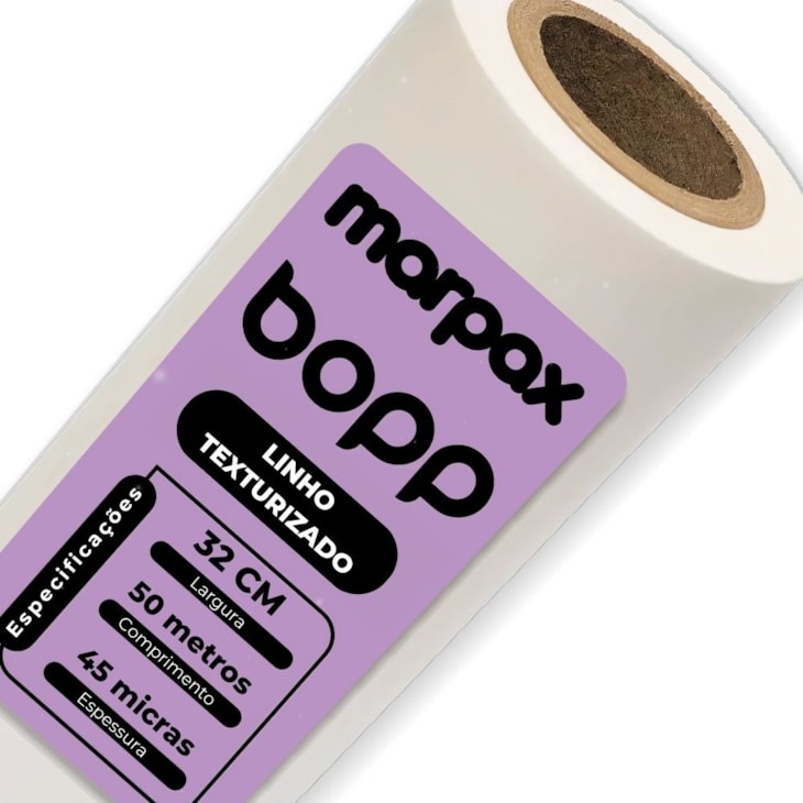 BOPP Linho Texturizado para Laminação 32cmx50m Marpax 01un