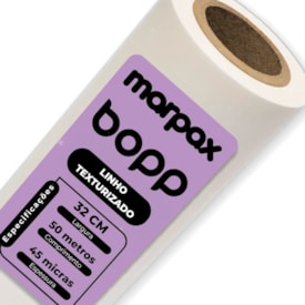BOPP Linho Texturizado para Laminação 32cmx50m Marpax 01un