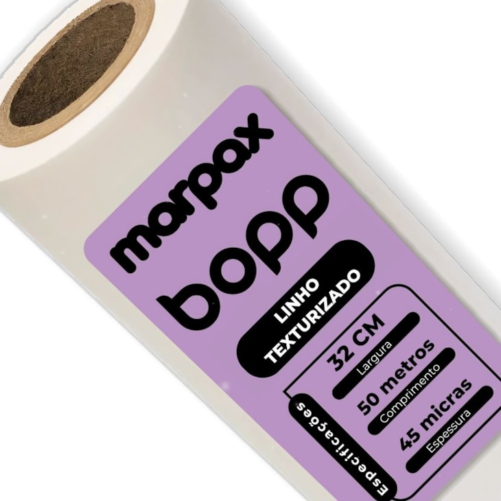 BOPP Linho Texturizado para Laminação 32cmx50m Marpax 01un