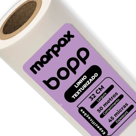 Bopp Linho Texturizado para Laminação 32cmX50m Marpax 02 un