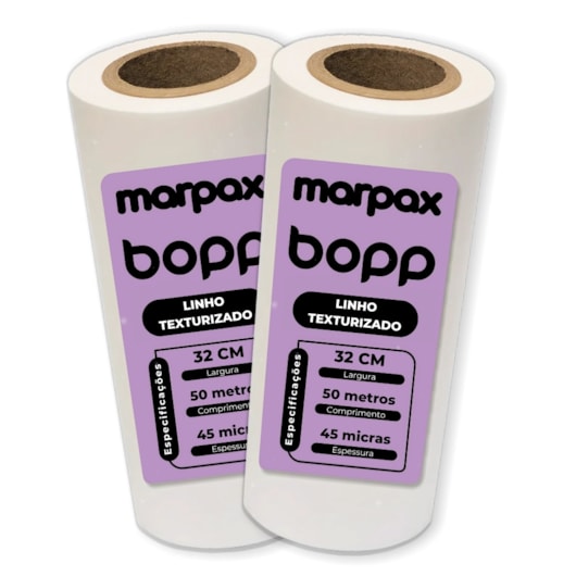 Bopp Linho Texturizado para Laminação 32cmX50m Marpax 02 un