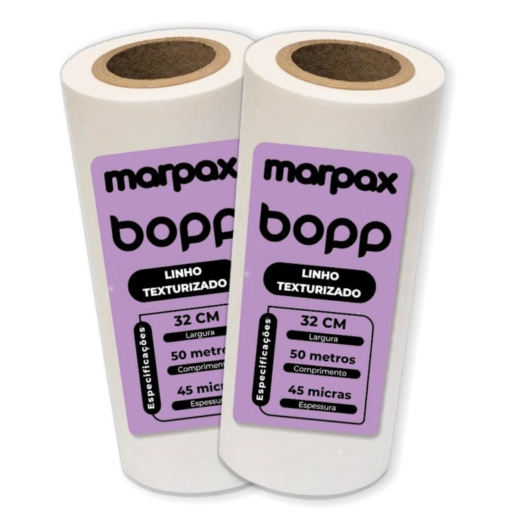 Bopp Linho Texturizado para Laminação 32cmX50m Marpax 02 un