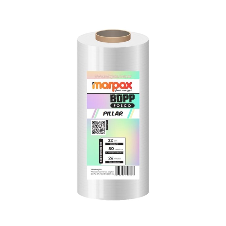 BOPP Pillar Para Laminação Bobina 22cmx50m MARPAX 01un