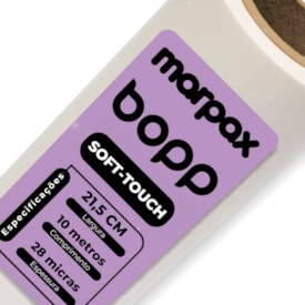Bopp Soft-touch para laminação 21,5cm x 10m Marpax 1uni
