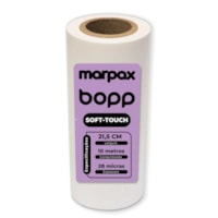 Bopp Soft-touch para laminação 21,5cm x 10m Marpax 1uni