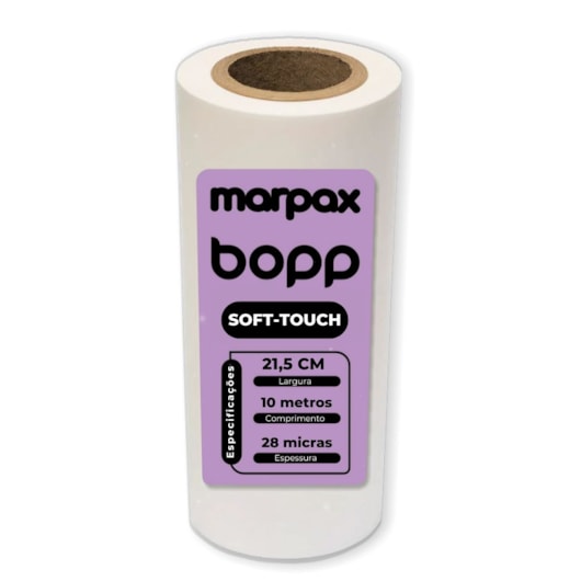 Bopp Soft-touch para laminação 21,5cm x 10m Marpax 1uni