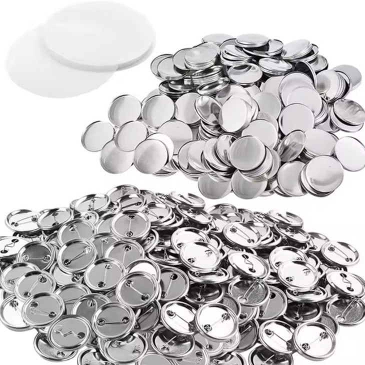 Botton Kit com Alfinete de Metal Broche 58mm Marpax 50un
