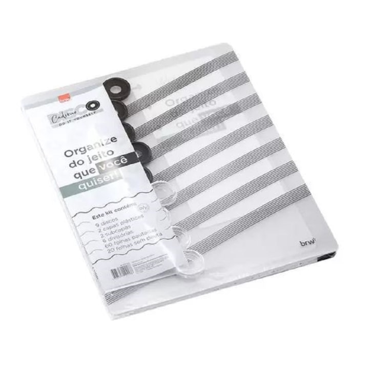 Caderno de Disco Black 80 Folhas BRW 