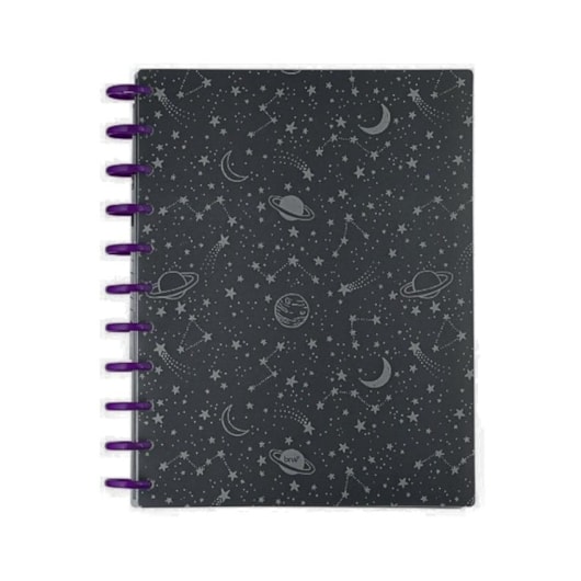 Caderno de disco Permanente star 80 folhas BRW