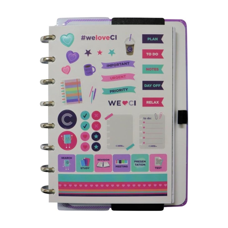 Caderno Inteligente A5 Silver Love 80 Folhas 01un