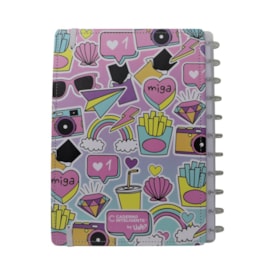 Caderno Inteligente Grande By Uatt Amigas 80 Folhas 01un