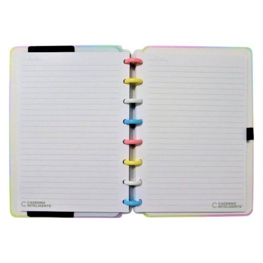 Caderno Inteligente Grande Candy Splash 140 Folhas 01un