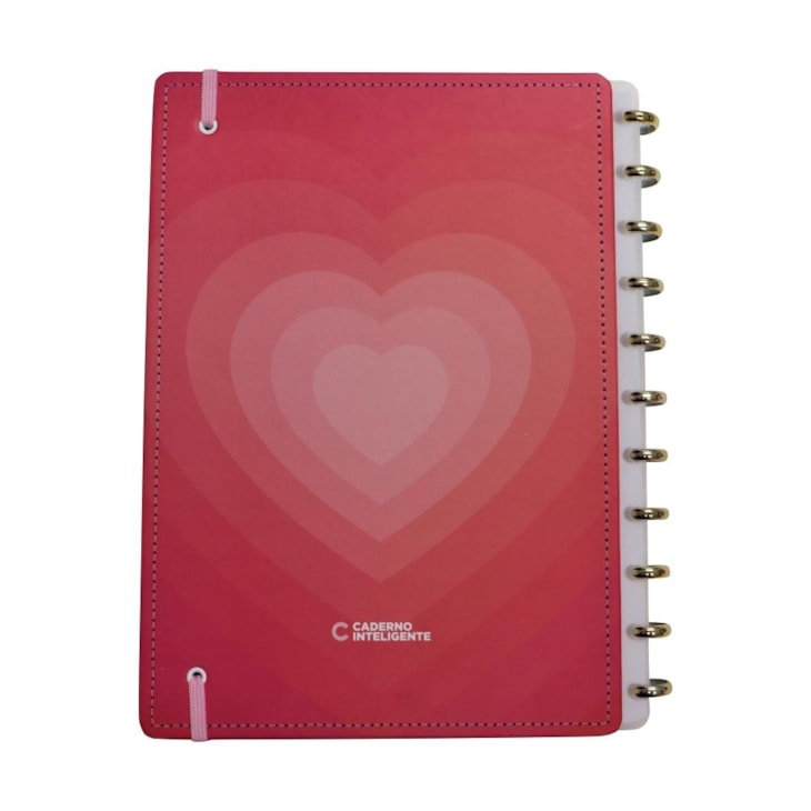 Caderno Inteligente Grande Golden Love 80 Folhas 01un