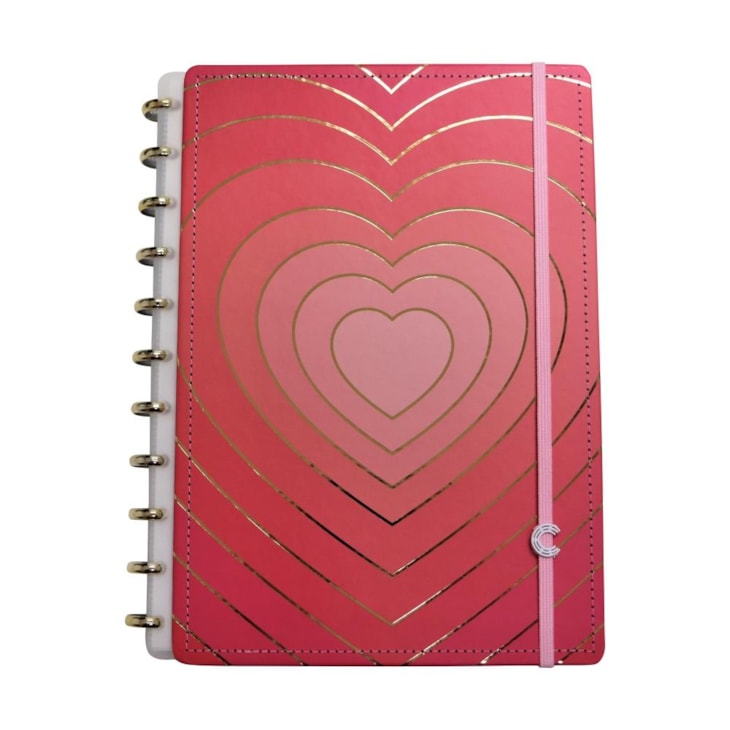 Caderno Inteligente Grande Golden Love 80 Folhas 01un