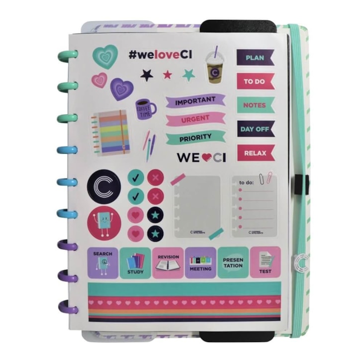 Caderno Inteligente Grande London 80 Folhas 01un 