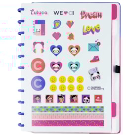 Caderno Inteligente Grande Luluca By Lulike 80 Folhas 01un