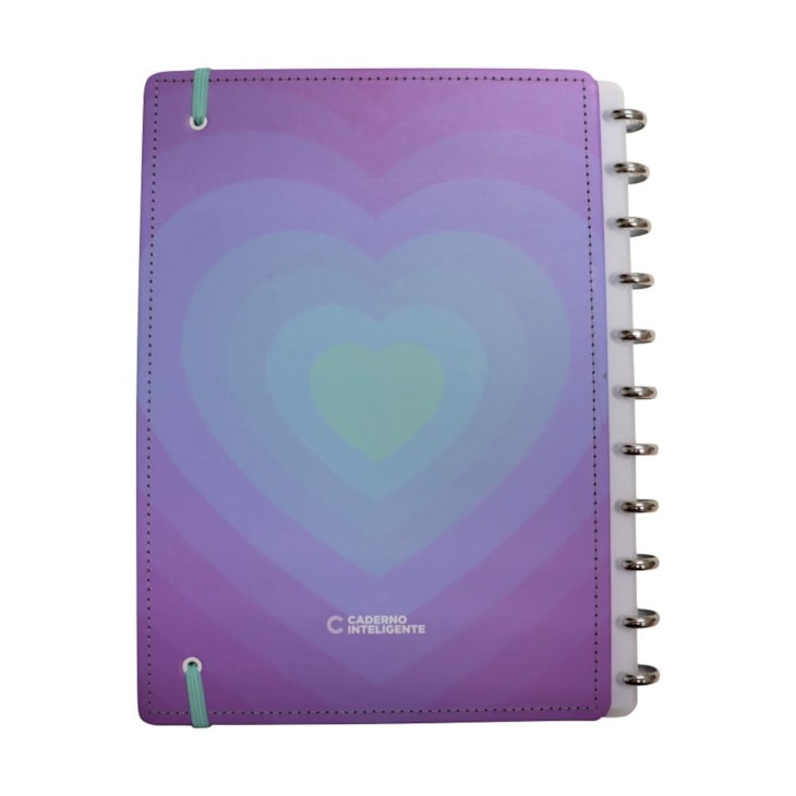 Caderno Inteligente Grande Silver Love 80 Folhas 01un