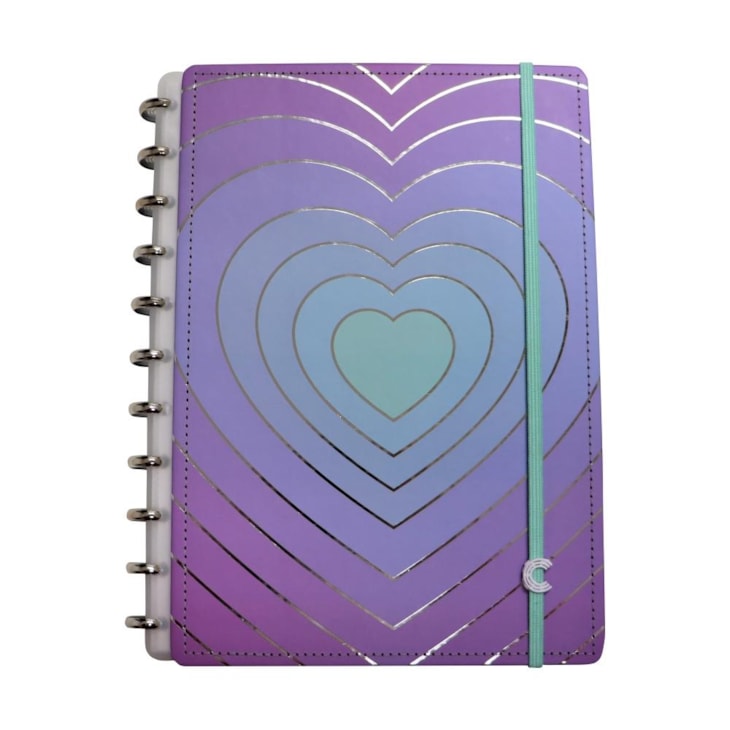 Caderno Inteligente Grande Silver Love 80 Folhas 01un