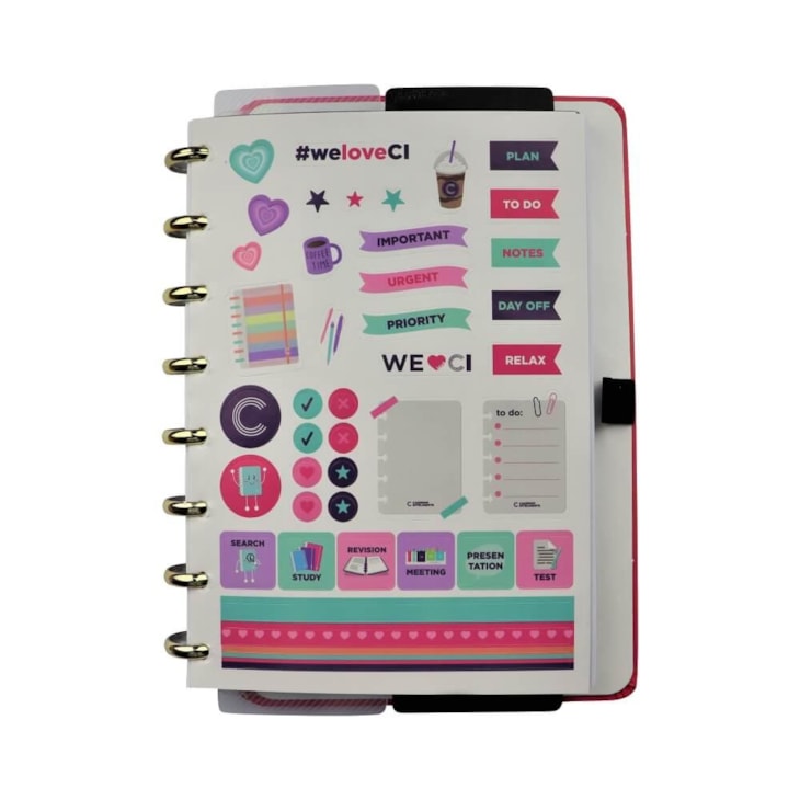 Caderno Inteligente Médio 190x255mm Golden Love 80fls 01un