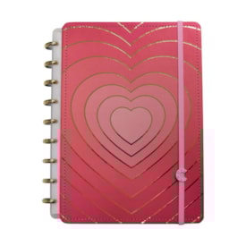Caderno Inteligente Médio 190x255mm Golden Love 80fls 01un