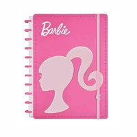 Caderno Inteligente Medio Barbie Pink 80 Folhas 01un