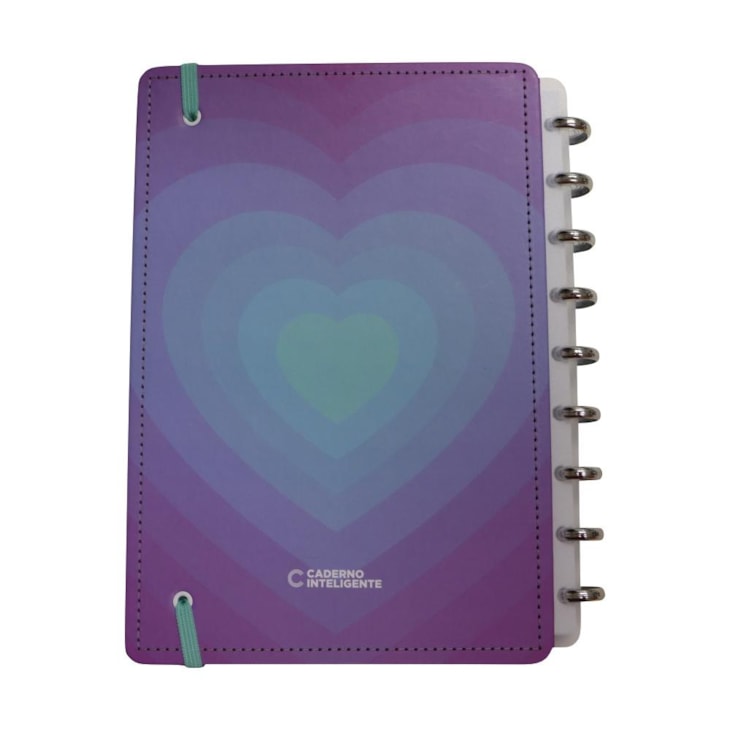 Caderno Inteligente Médio Silver Love 80 Folhas 01un