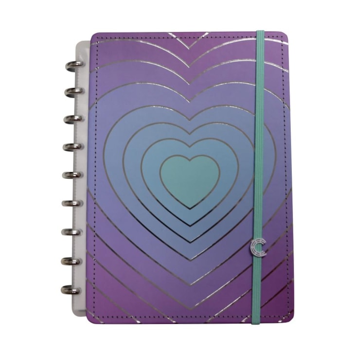 Caderno Inteligente Médio Silver Love 80 Folhas 01un