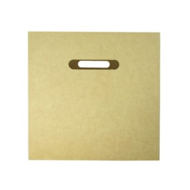 Caixa Com Alca Organizadora 30X26X25 Mdf 6Mm Madeira Marpax