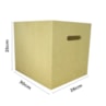Caixa Com Alca Organizadora 30X26X25 Mdf 6Mm Madeira Marpax