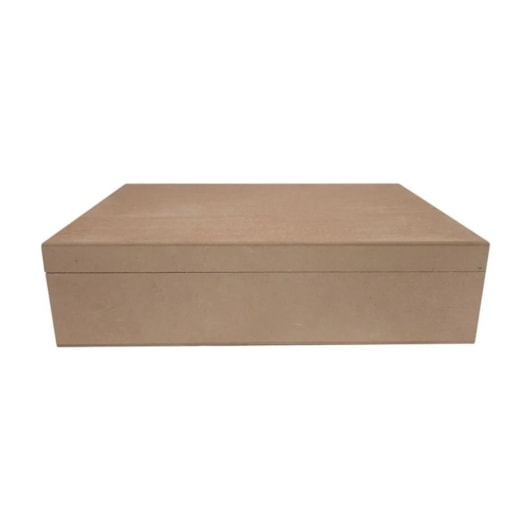 Caixa Com Dobradica Multiuso Com Divisorias 32X23X8 Mdf Madeira Marpax