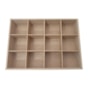 Caixa Com Dobradica Multiuso Com Divisorias 32X23X8 Mdf Madeira Marpax