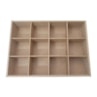 Caixa Com Dobradica Multiuso Com Divisorias 32X23X8 Mdf Madeira Marpax