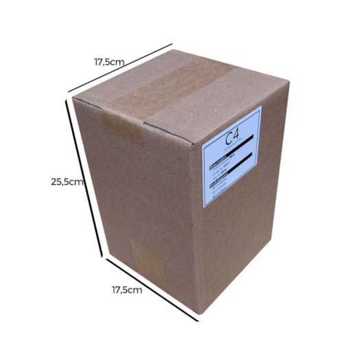 Caixa de Papelão para correios C4 18x18x26cm Marpax 25 un Caixa de Papelão para correios C4 18x18x26cm Marpax 25 un