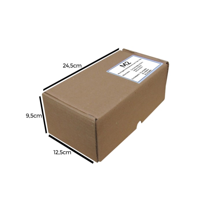 Caixa de Papelão para correios M2 24x12x10cm Marpax 5 un