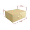 Caixa Maleta Com Dobradica E Fecho 35X27X14 Mdf Madeira Marpax