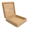 Caixa Quadrada Com Dobradica Frase Amigos 22,5X22,5X5,5 Mdf Madeira Marpax