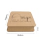 Caixa Quadrada Dobradica Amigos 22,5x22,5x5,5cm MDF Marpax