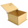 Caixa Quadrada Tampa Dobravel Casal Noivos 20X20X10 Laser Mdf Madeira Marpax